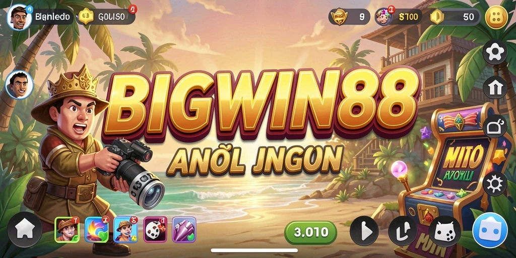 Tampilan gameplay seru BIGWIN88 dengan aksi menarik.