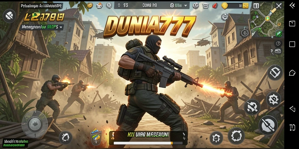 Gameplay seru dan menegangkan dari DUNIA777 dalam TPS.