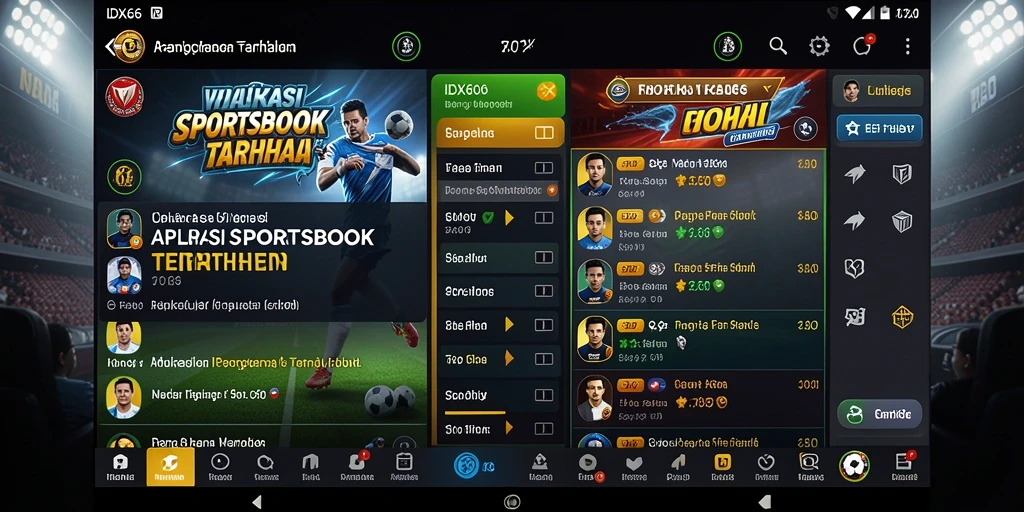 Screenshot IDX66 menampilkan pengalaman taruhan olahraga yang mendebarkan.
