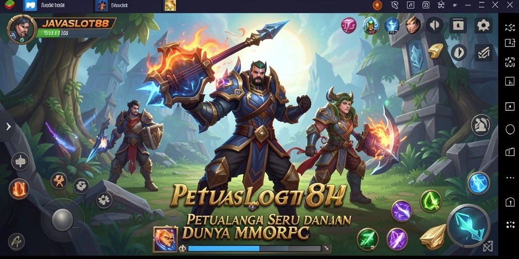 Tampilan gameplay seru dalam dunia MMORPG JAVASLOT88.