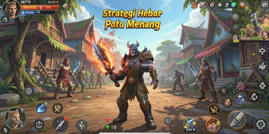 Tampilan gameplay KPK79 yang penuh strategi dan aksi.