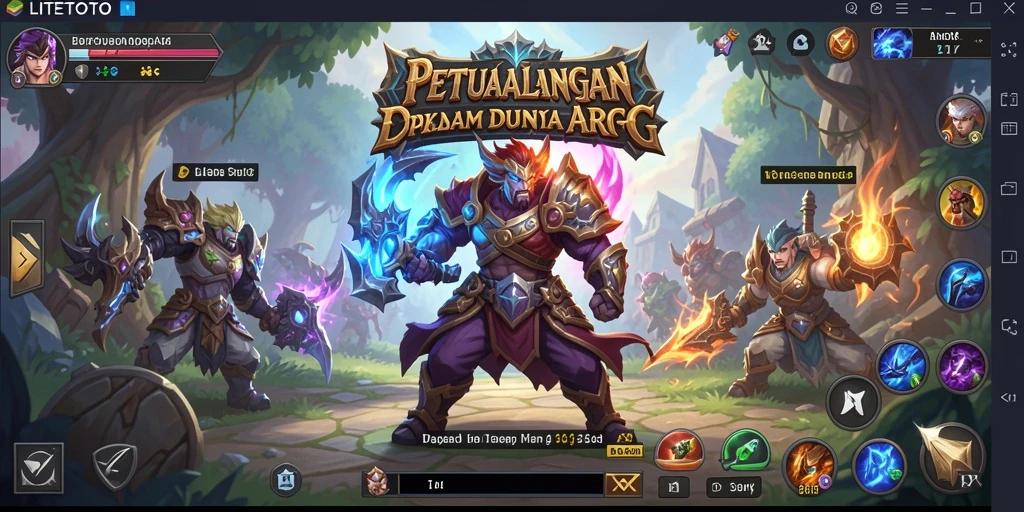 Tampilan gameplay LITETOTO yang seru dan penuh aksi.