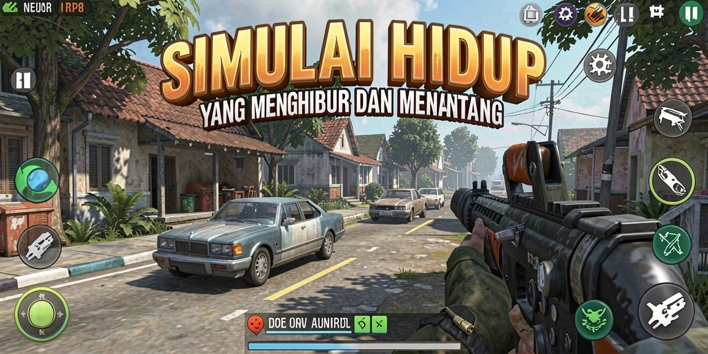 Screenshot gameplay RP8 yang menampilkan pengalaman simulasi yang mendalam.