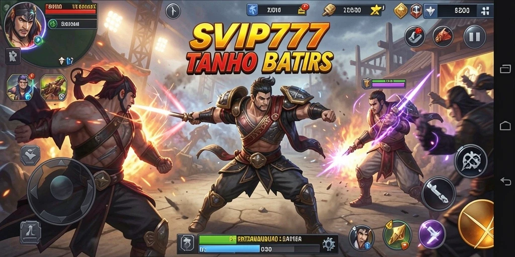 Tampilan gameplay seru dalam SVIP777 saat pertarungan berlangsung.