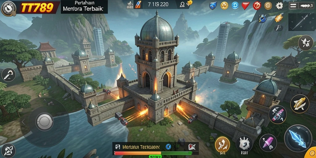 Tampilan gameplay TT789 dengan strategi Tower Defense yang mendebarkan.