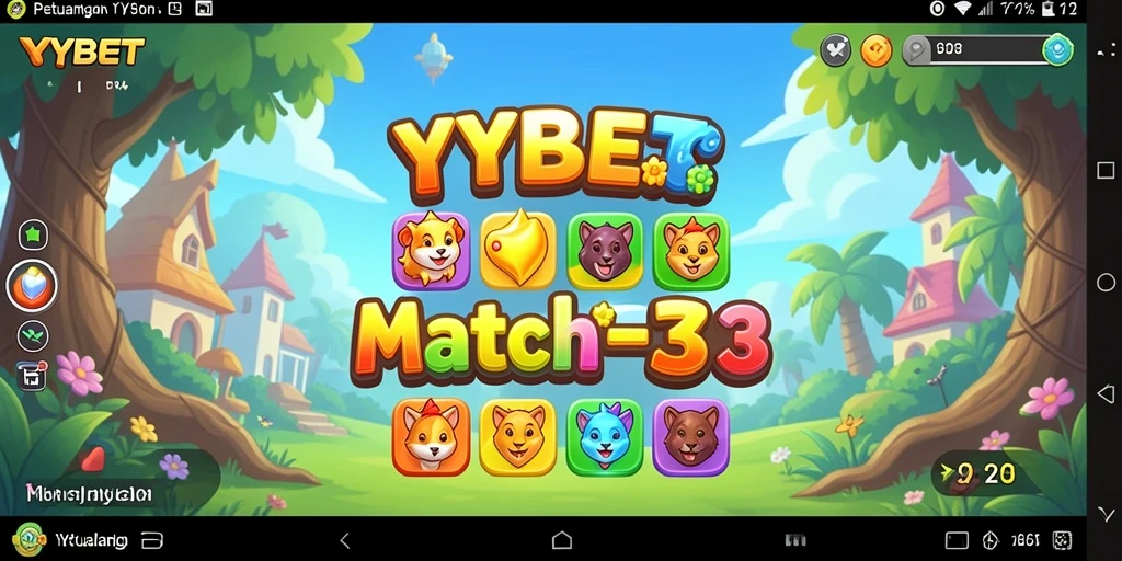 Tampilan gameplay YYBET yang menawan dalam petualangan Match-3.